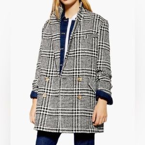 Topshop Pippa Check Coat